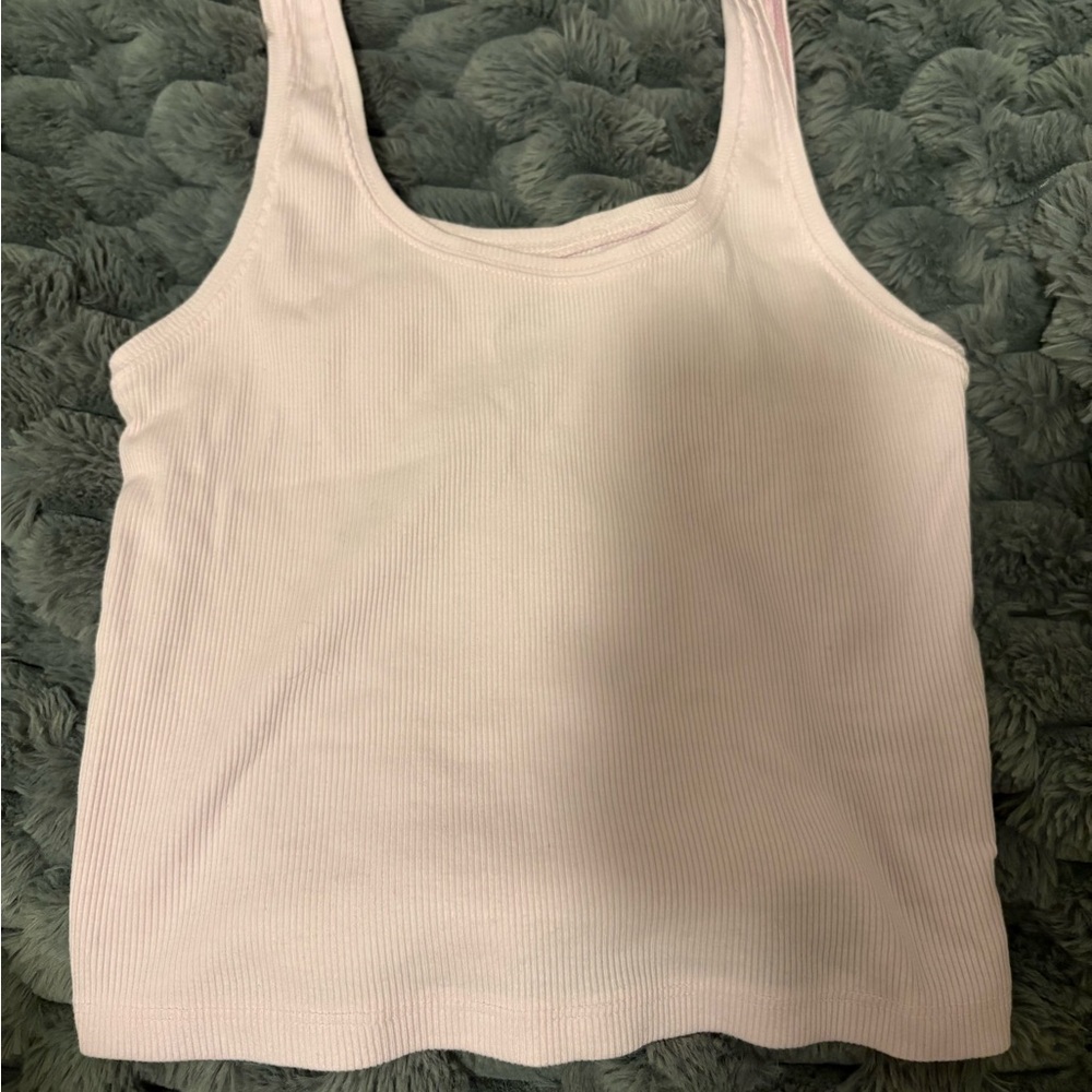 wild fable Light Pink Ribbed Tank Top